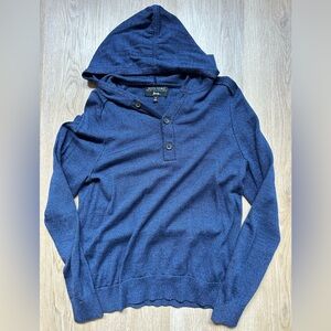 Banana Republic Merino Wool Button Hoodie